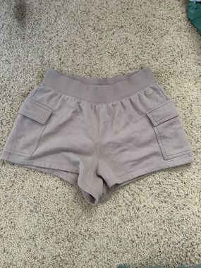 Hollister Taupe Cargo Lounge Shorts